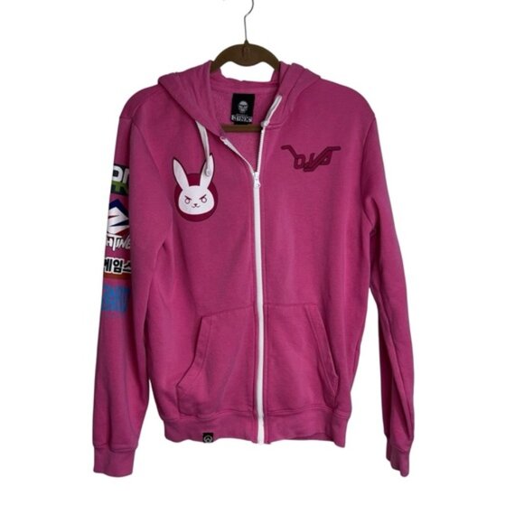 J!NX Hoodie Overwatch D.VA Ultimate Jinx Sweater Jacket Mens Sz Small Blizzard - Picture 1 of 13